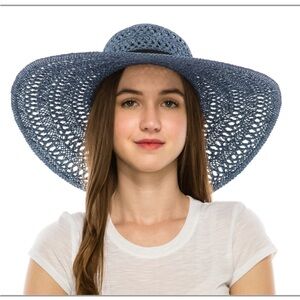 Elegant Blue Sun Hat